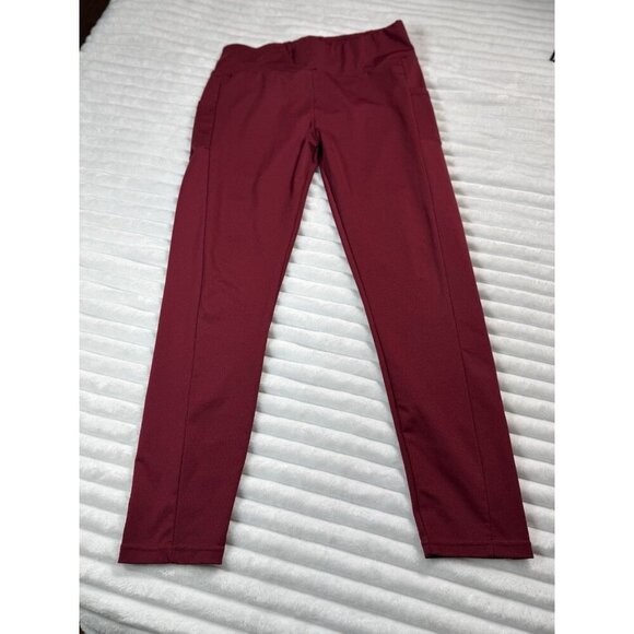 Shein Butt Lifting Shapewear Burgundy Stretch Full Length Leggings Women's XL - Picture 1 of 13